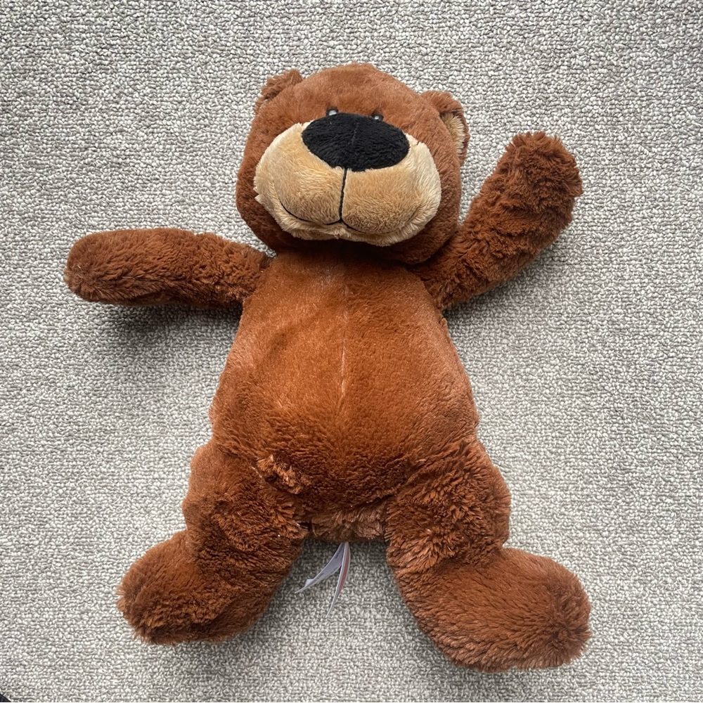 Melissa & Doug Cute Bon Bon Brown Teddy Bear Plush Stuffed Animal Toy 14"